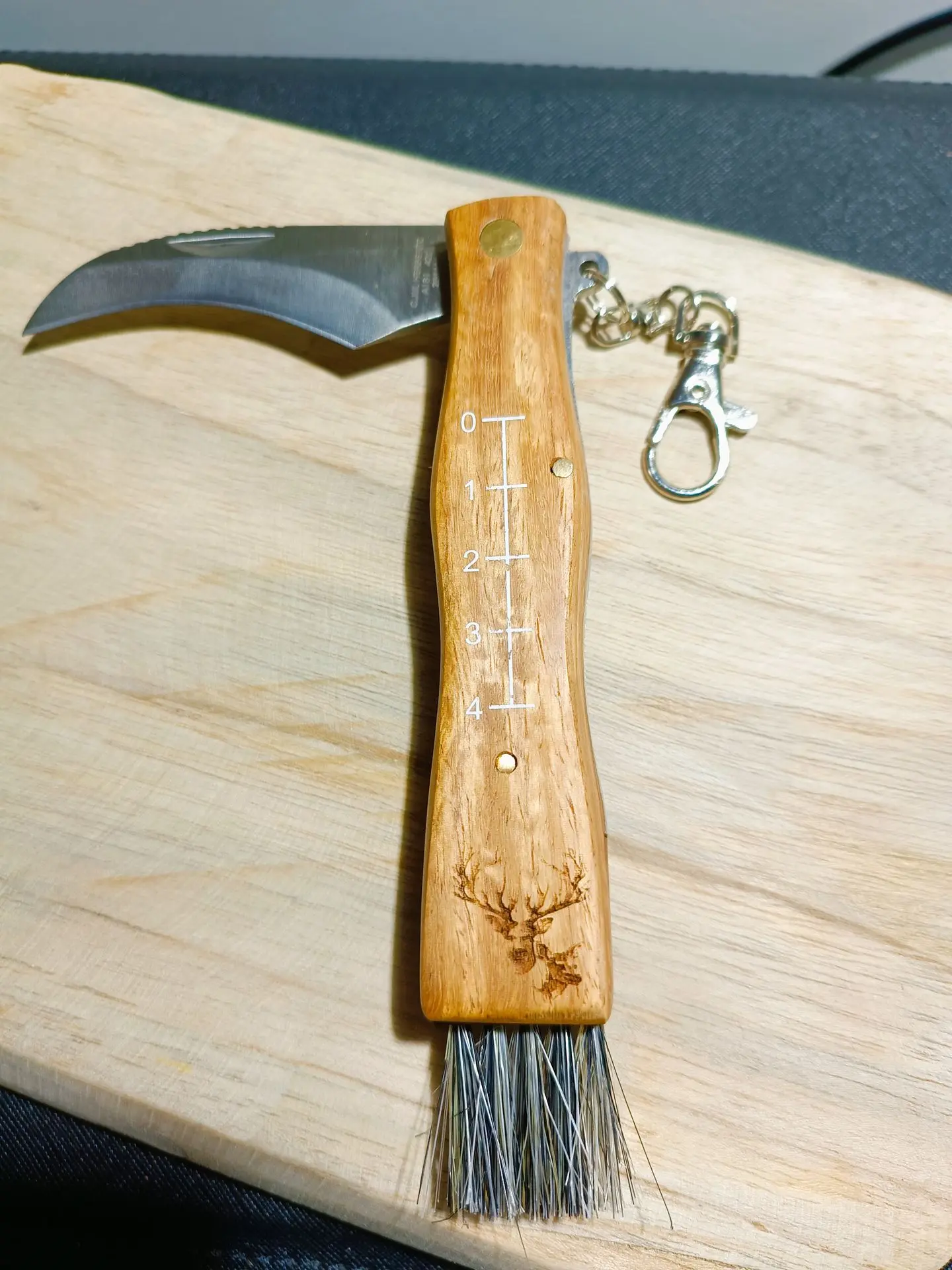 Gravure couteau champignon
