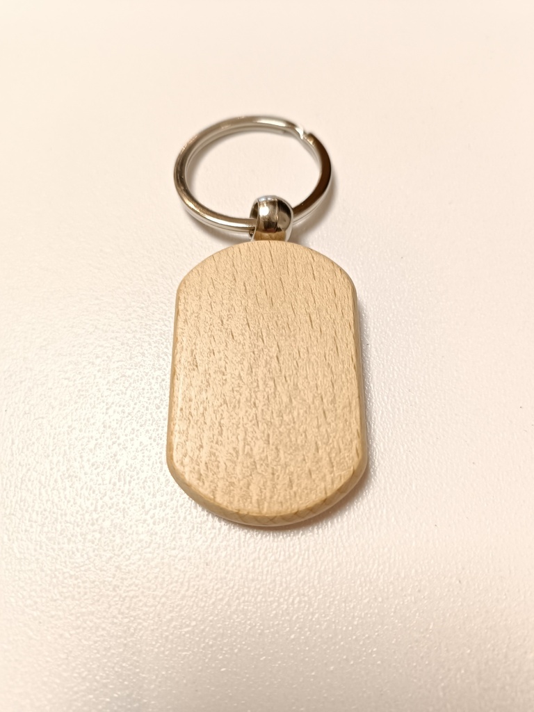 PORTE-CLES BOIS RECTANGLE