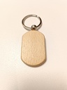 PORTE-CLES BOIS RECTANGLE