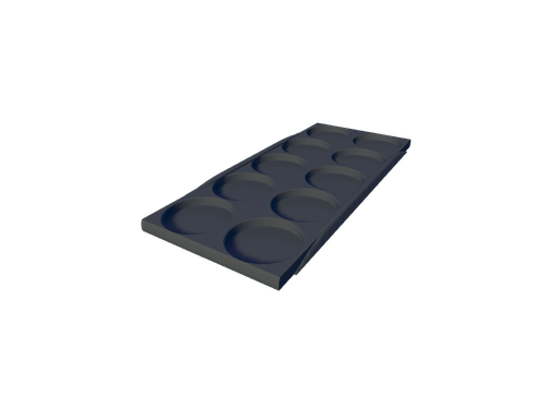 [3DQUIN-28] plateau de mouvement / 25mm_10_man_tray